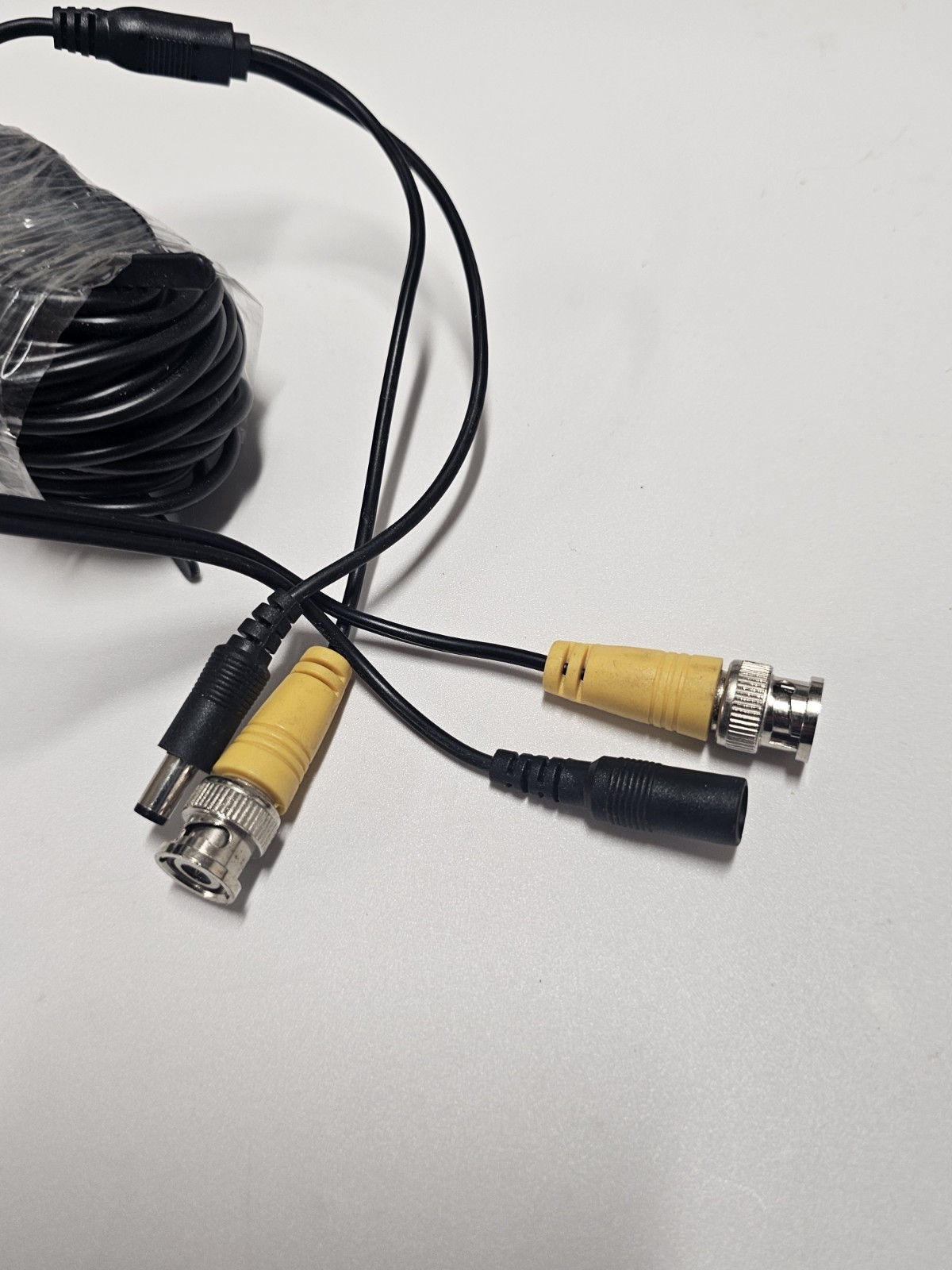 10 pack 60ft Security Camera Cable CCTV BNC RCA DVR w/ Power Supply and Splitter