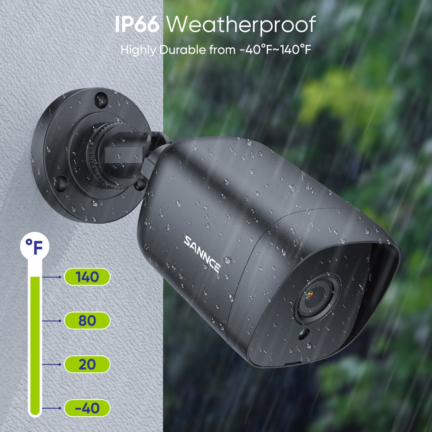 SANNCE 5in1 8CH DVR 5MP Video CCTV Security Camera System Outdoor Night Vision