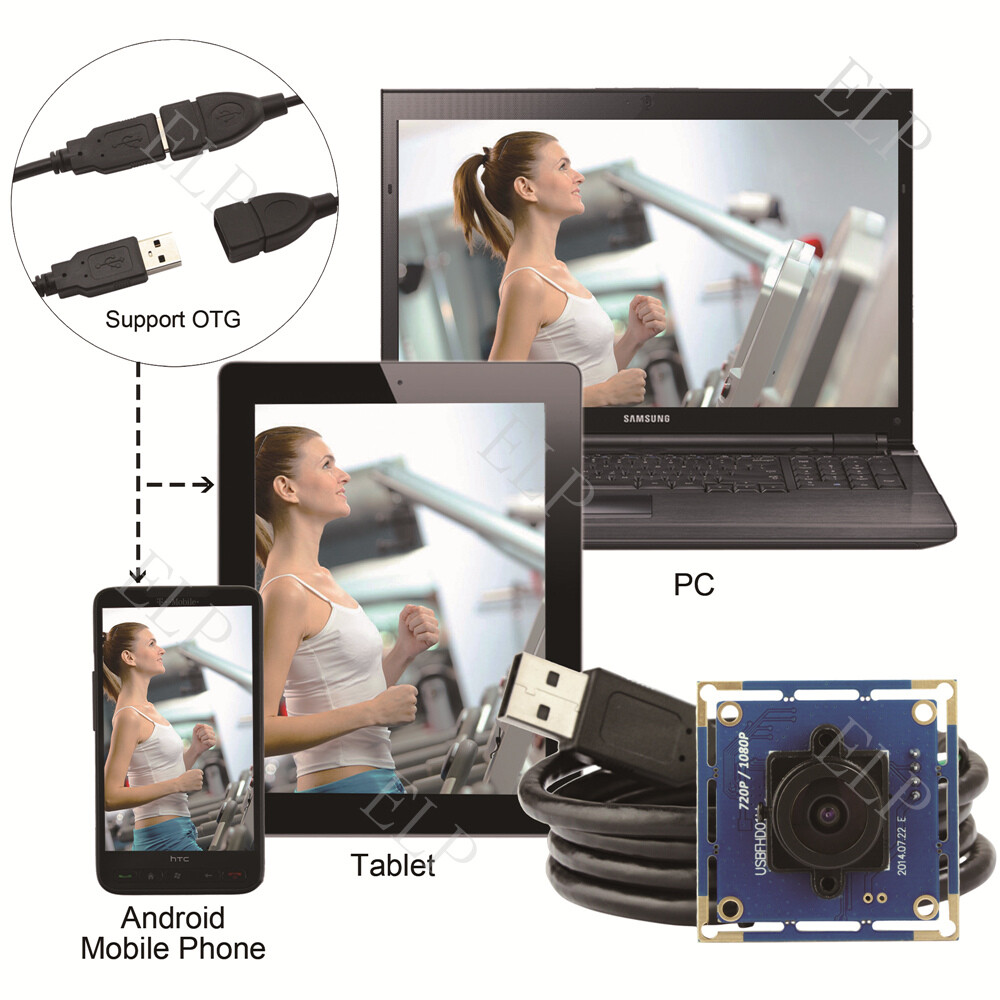 UVC Camera 1920×1080 HD WebCam 2.8mm Wide Angle Lens Free Driver USB Camera 2MP
