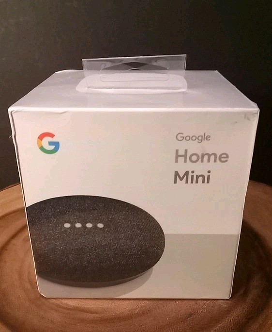 New-Google-Home Mini-Charcoal GA00216-US Factory Sealed