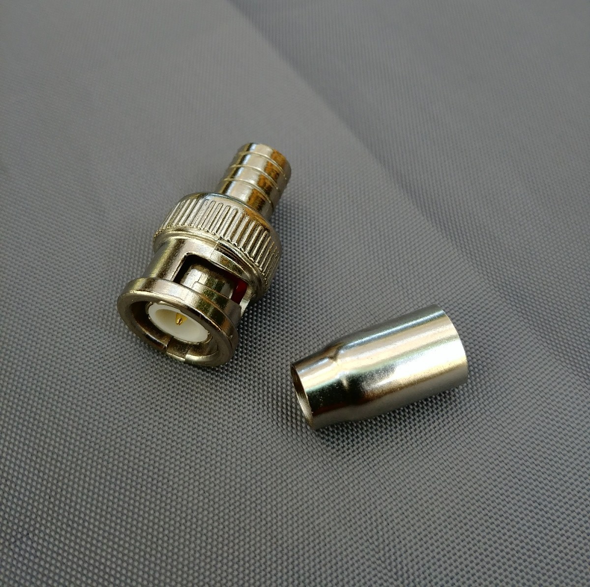 (25 PACKS) BNC Male 2-PC Crimp-On for RG59/U RG62/U Cable Connector – USA Seller