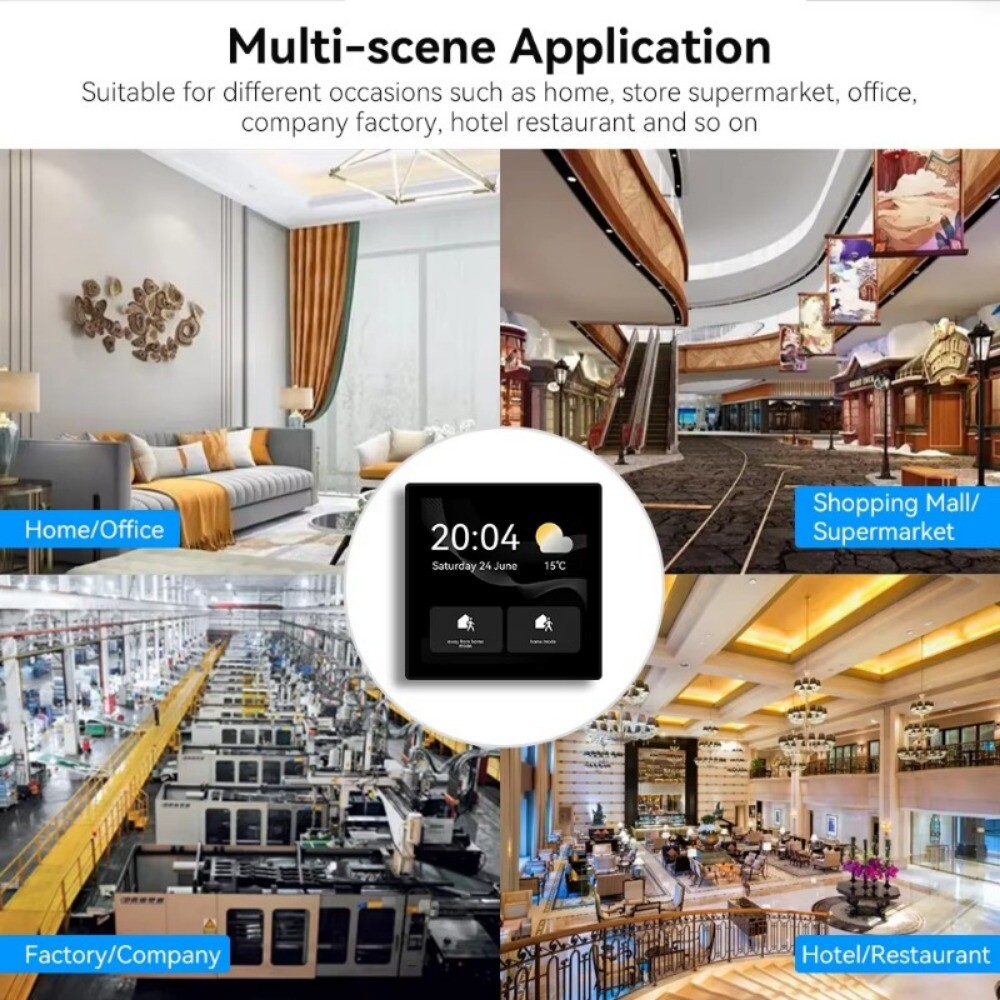 Wireless 4 inch Voice Control Smart Home Automation Control Touch Panel