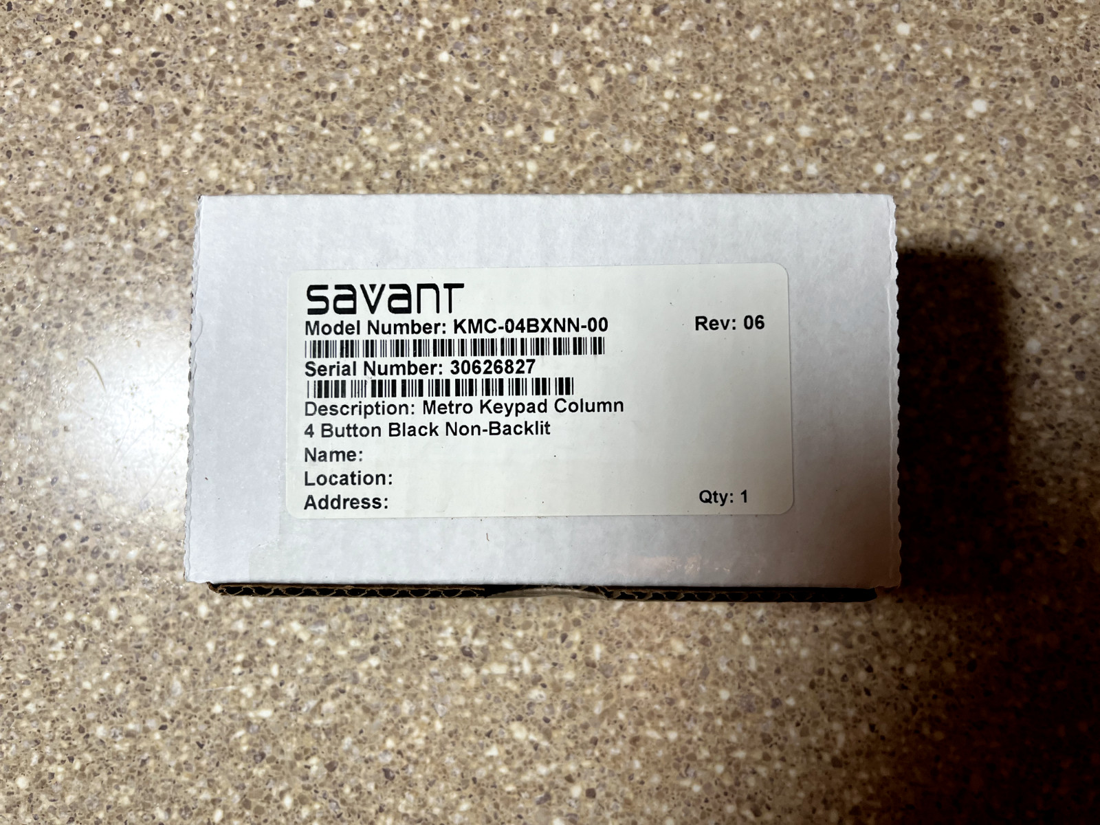 Savant 4 Button Metro Keypads Lot of 4 – Oil Rubbed Bronze