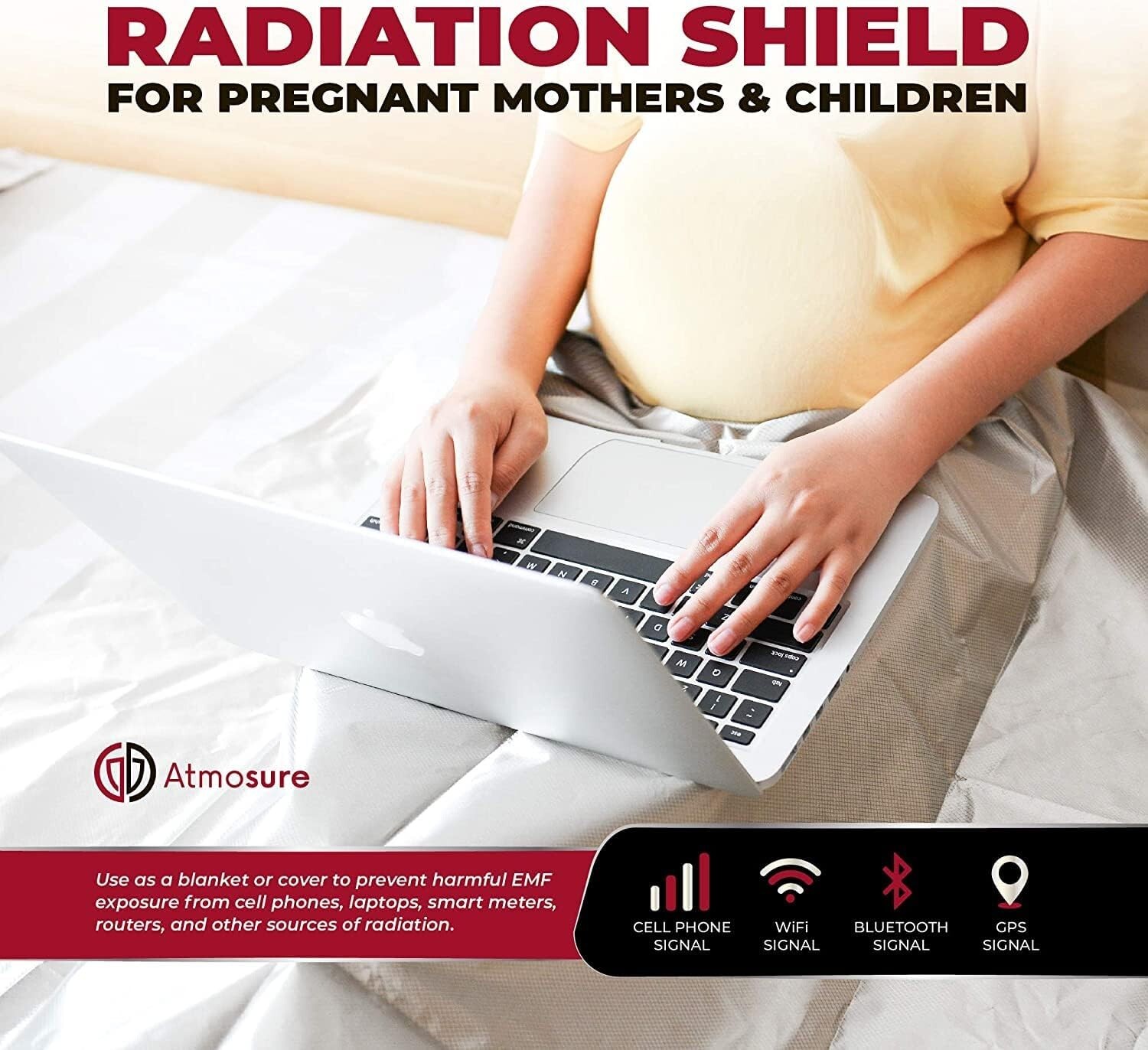 Premium Faraday Fabric & Tape – EMP & EMF Shield – 44″L x 36″W + 51″L x 1