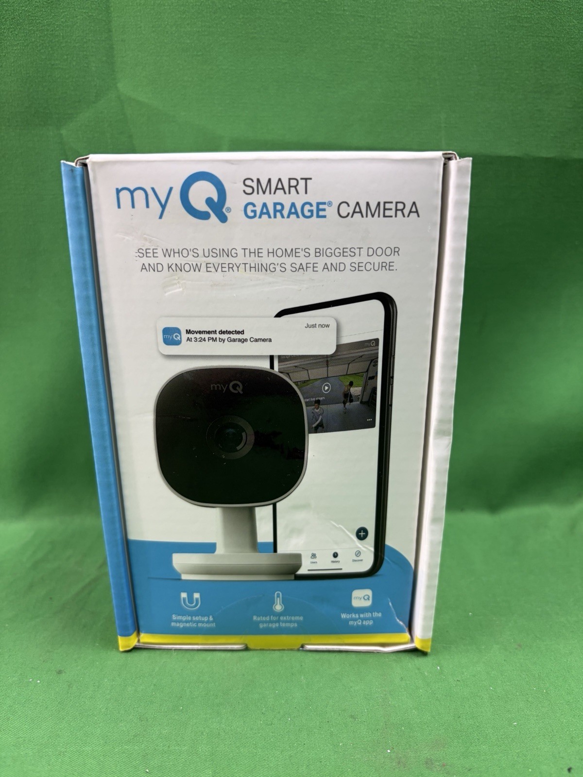 Chamberlain myQ Smart Garage HD 1080p Indoor Wi-Fi Security Camera – White (E1)