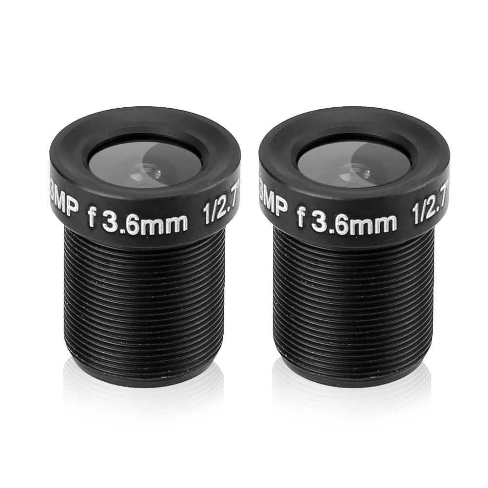 2pcs Security Lens Wide Angle CCTV 3.6mm 3MP HD For Camera
