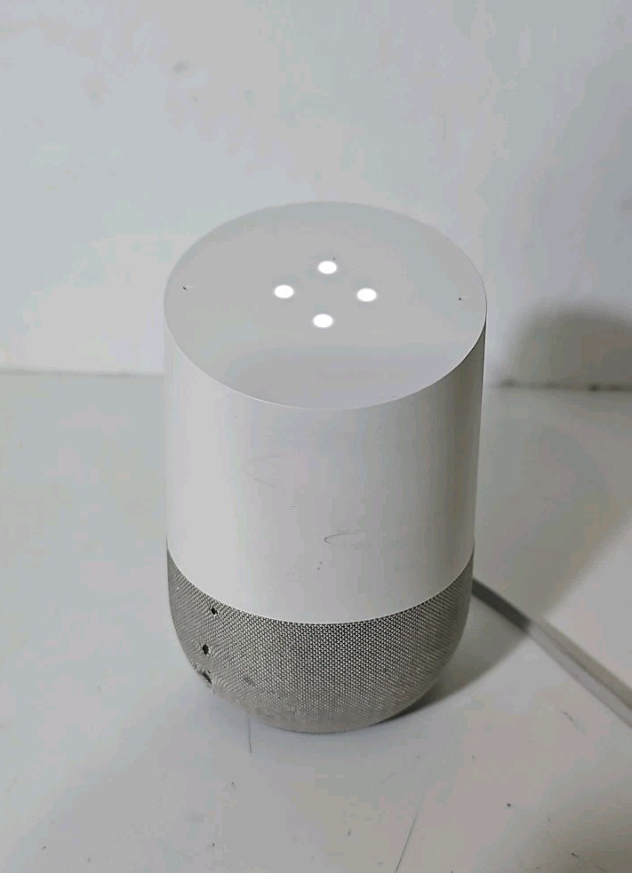 GOOGLE Home Smart Assistant Speaker 1st Generation White Slate. With Power Cord.