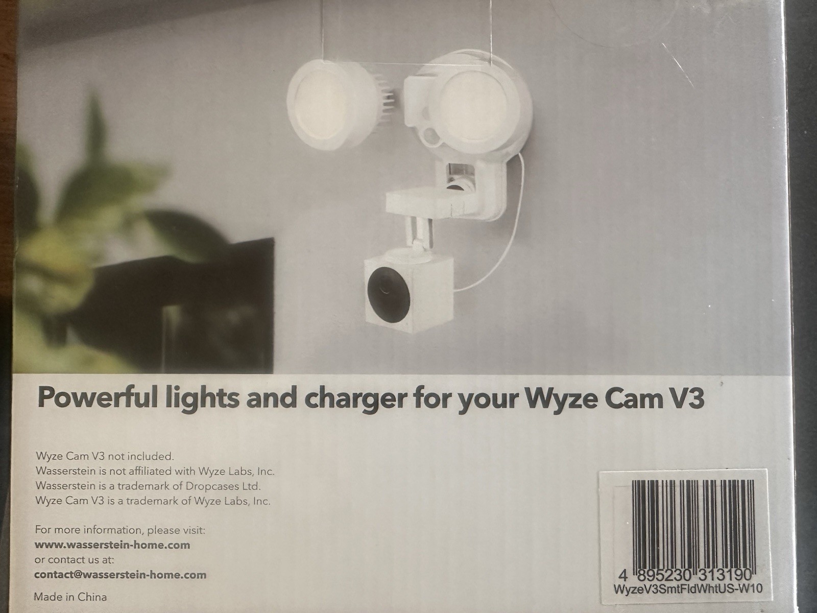 3-in-1 SmartCam Floodlight Charger Mount for SimpliSafe Noorio B210 Wyze