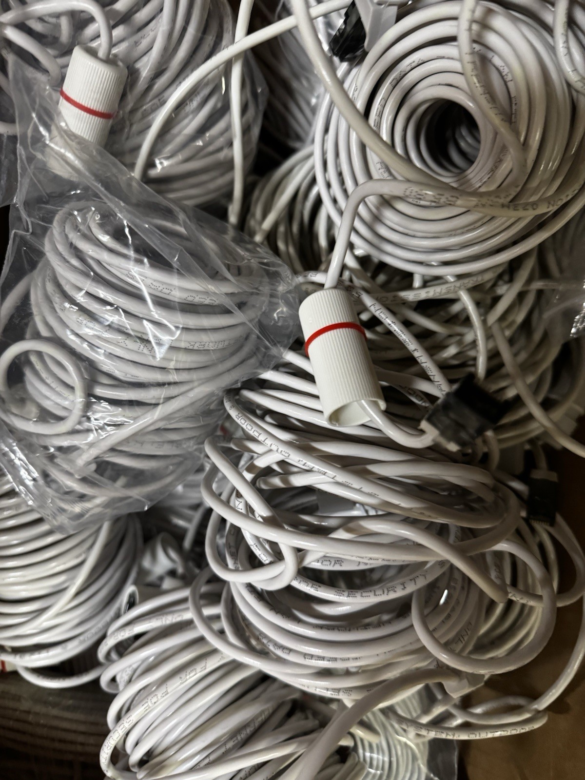 4x 60FT Ethernet Cable for POE Security Camera System Network Surveillance