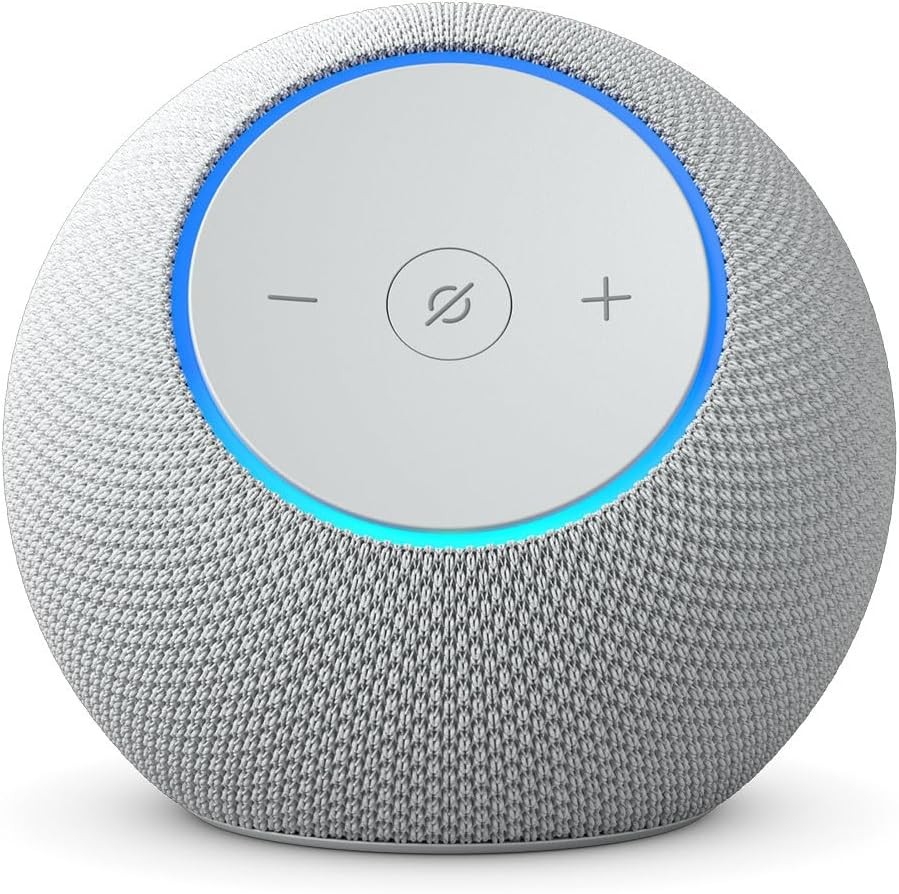 Amazon Echo Dot Max Smart Speaker with Alexa – Glacier White MA49CA