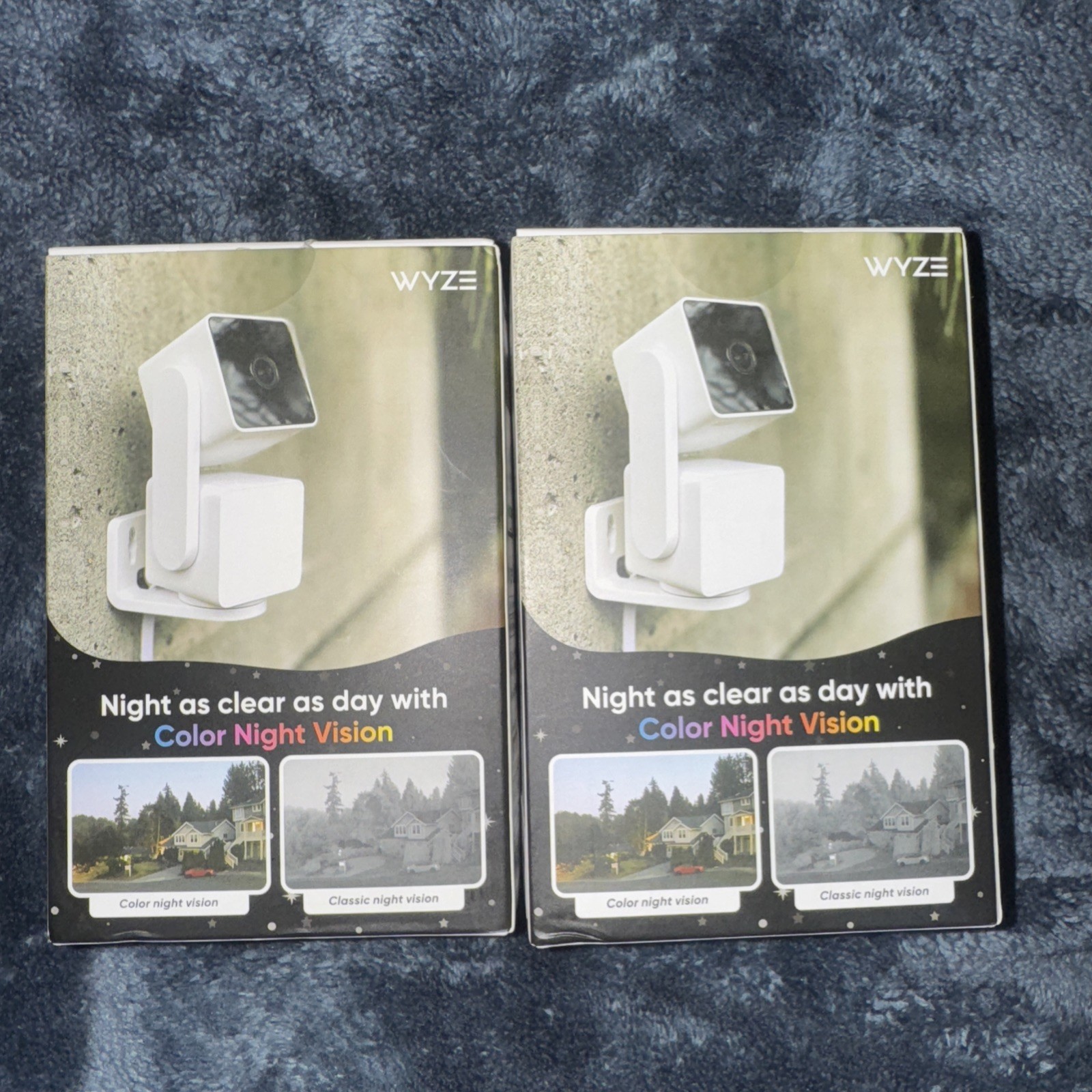 Lot Of Two Wyze Cam Pan v3 Indoor/Outdoor IP65 1080P 360° Pan/Tilt/Zoom Wi-Fi