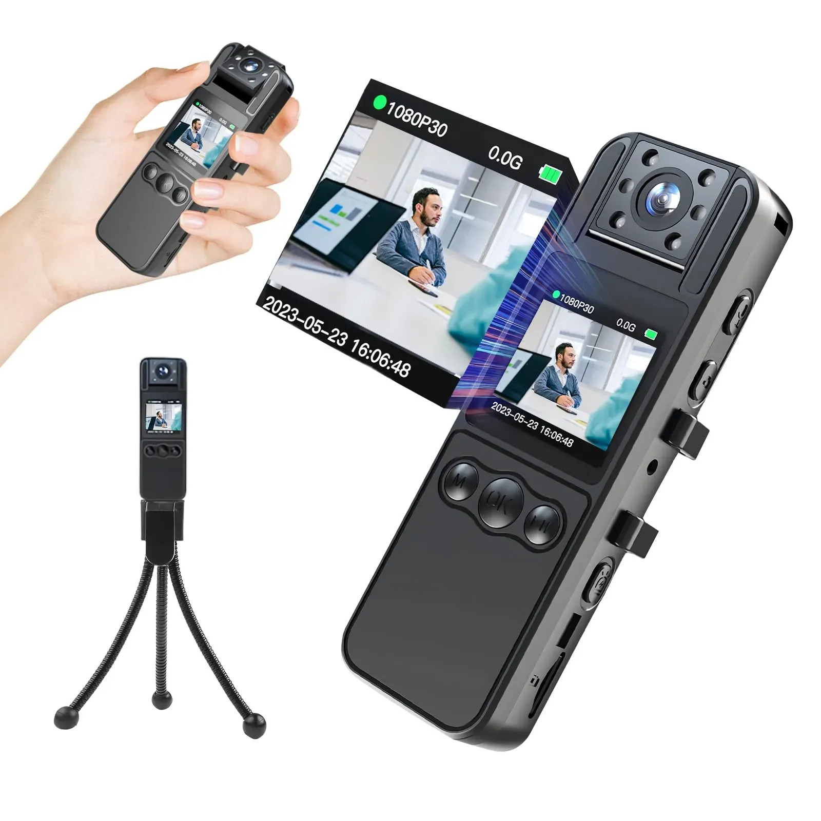 Japan NEW Hosiakly Compact Video Camera 1600mAh 8hr Recording H82