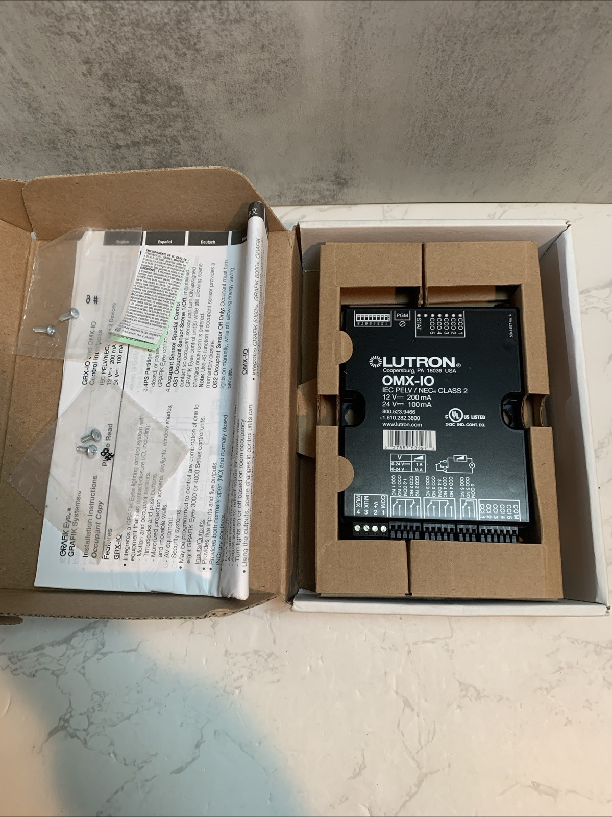 Lutron OMX-IO Grafik Eye Control Interface Module 24V New in Box