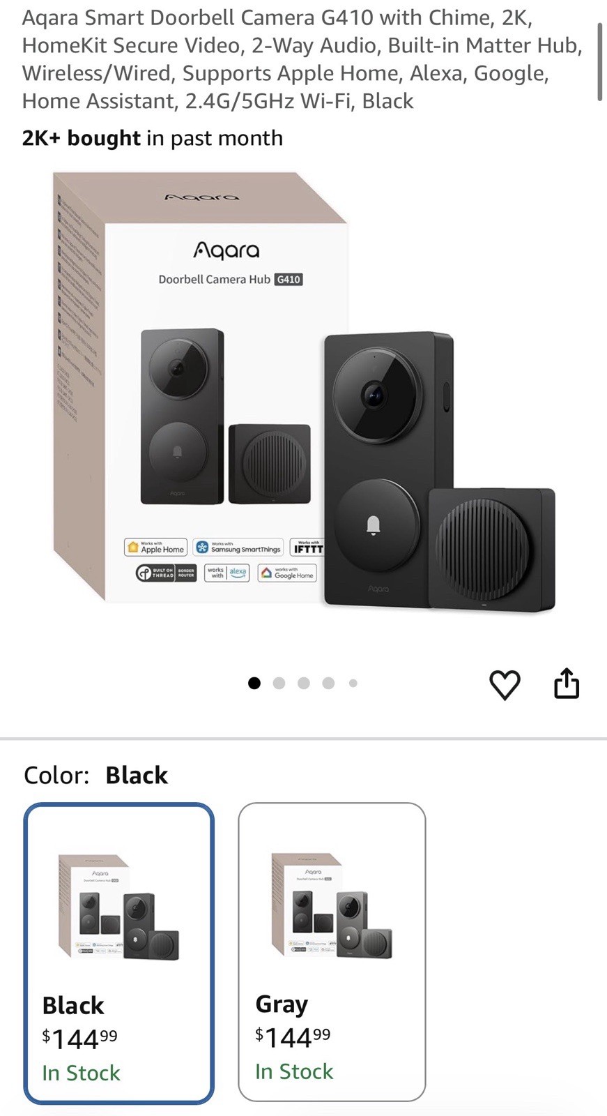 Aqara Doorbell Camera Hub G410