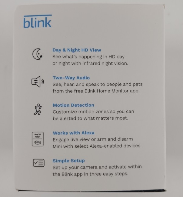 Blink Mini Indoor 1080p Wi-Fi Security Camera Black