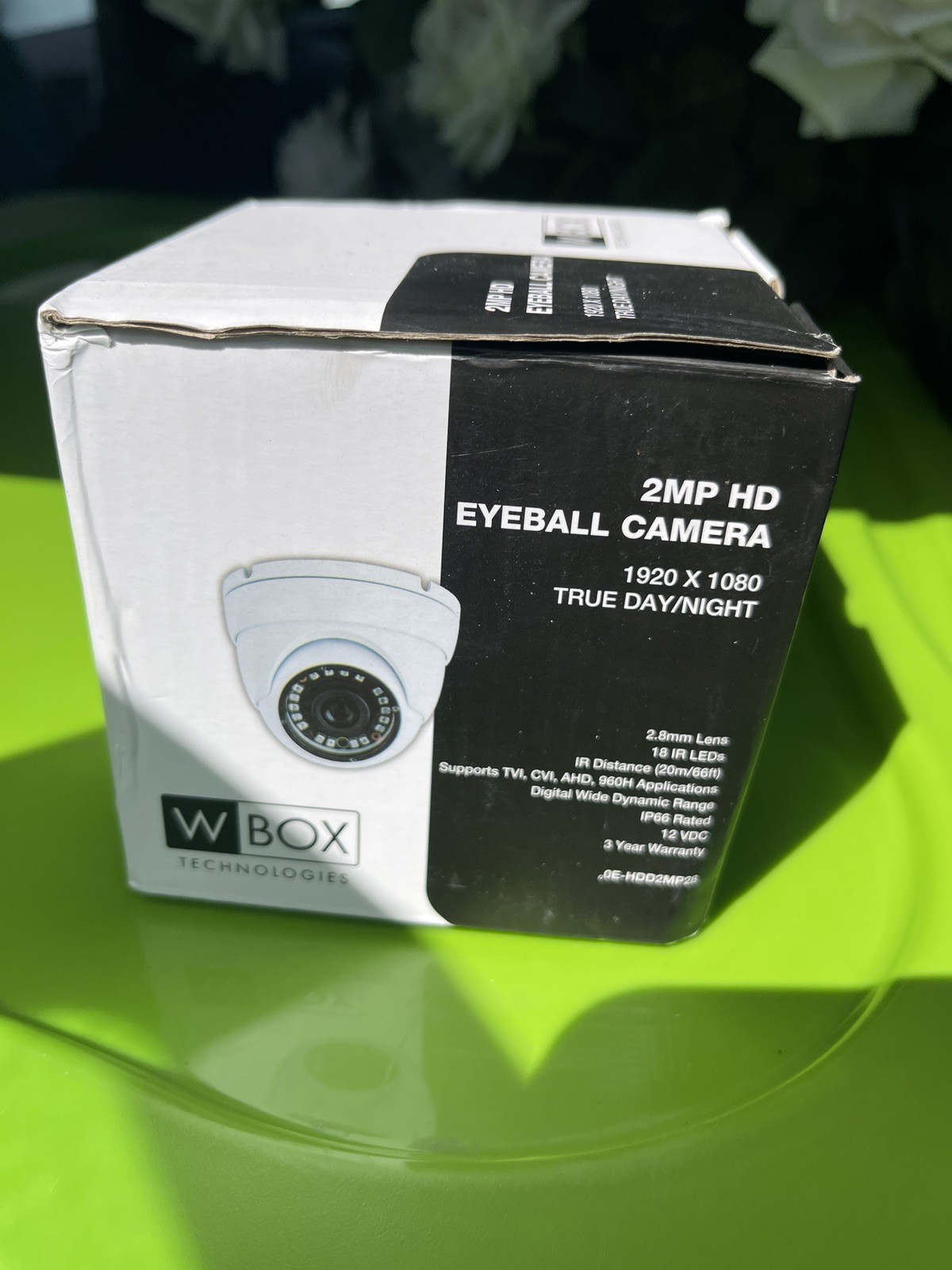 W Box 2MP HD Eyeball Dome Camera (White) 1920 X 1080 TRUE DAY/NIGHT
