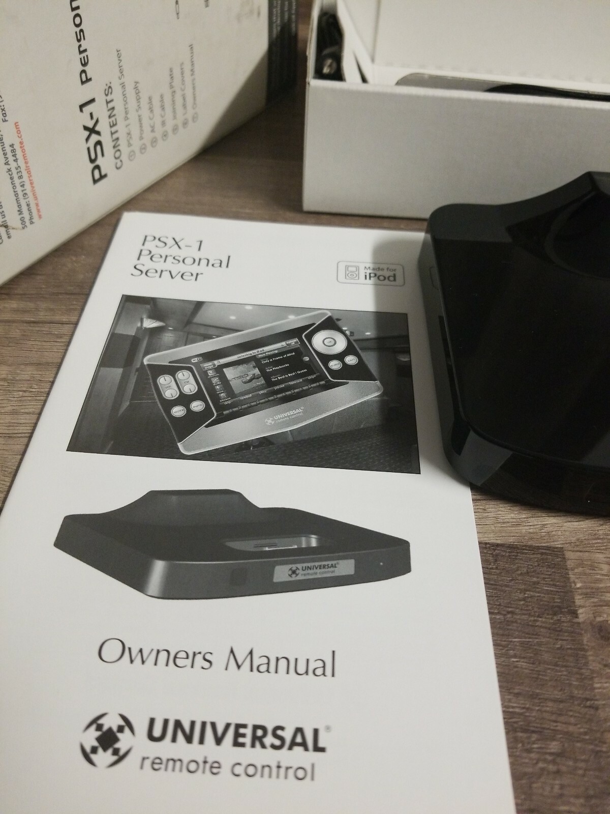 Universal Remote Control PSX-1 Personal Audio/Video Server iPod Dock NEW