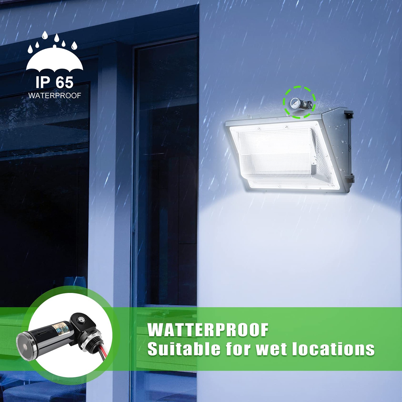 2-Pack, Dusk to Dawn/Day Night Sensor, Photoelectric Switch, Photo Cell Sensor,