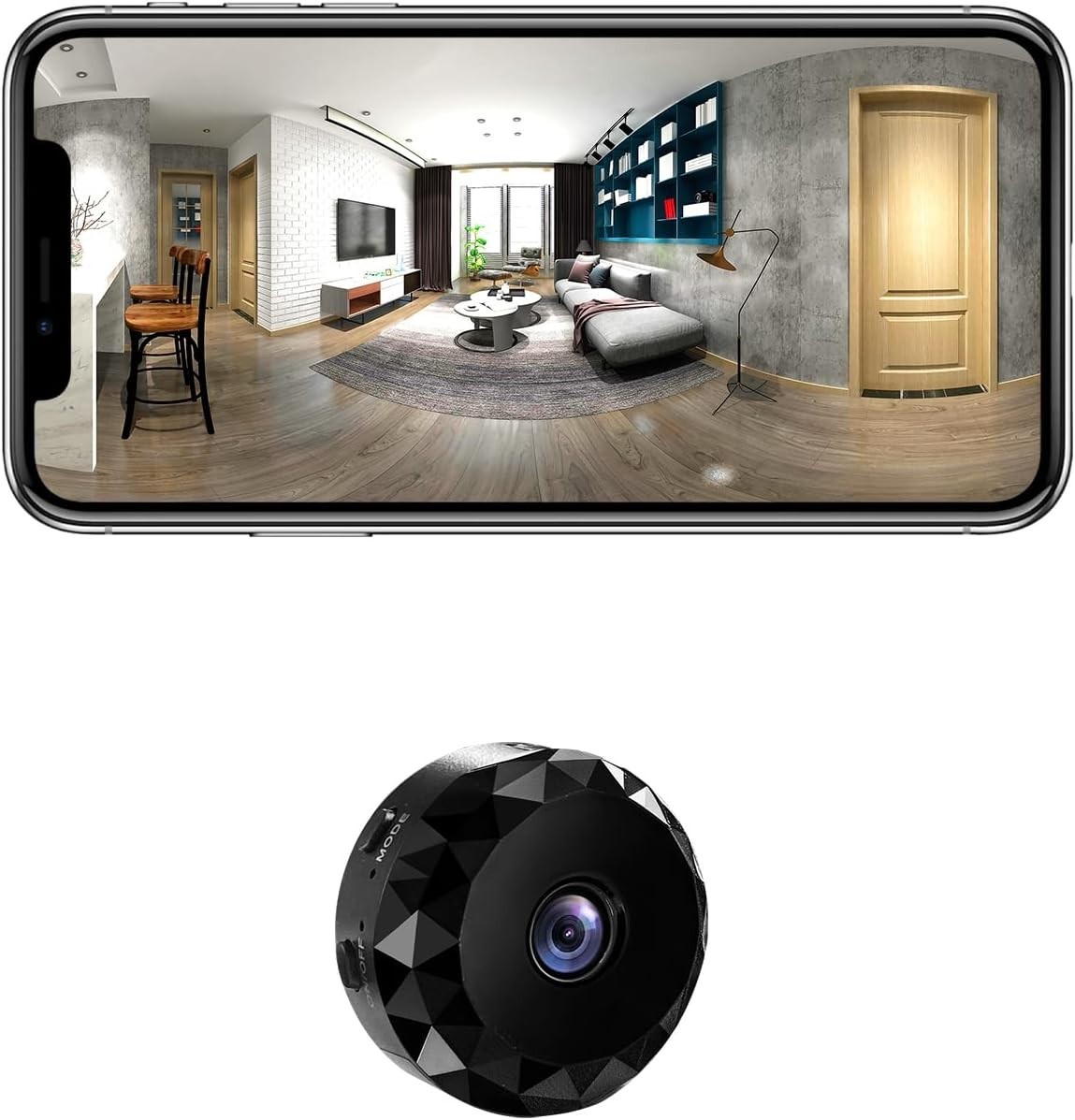1080P Compact WiFi Indoor Security Camera Wireless Home Monitoring Camera with M