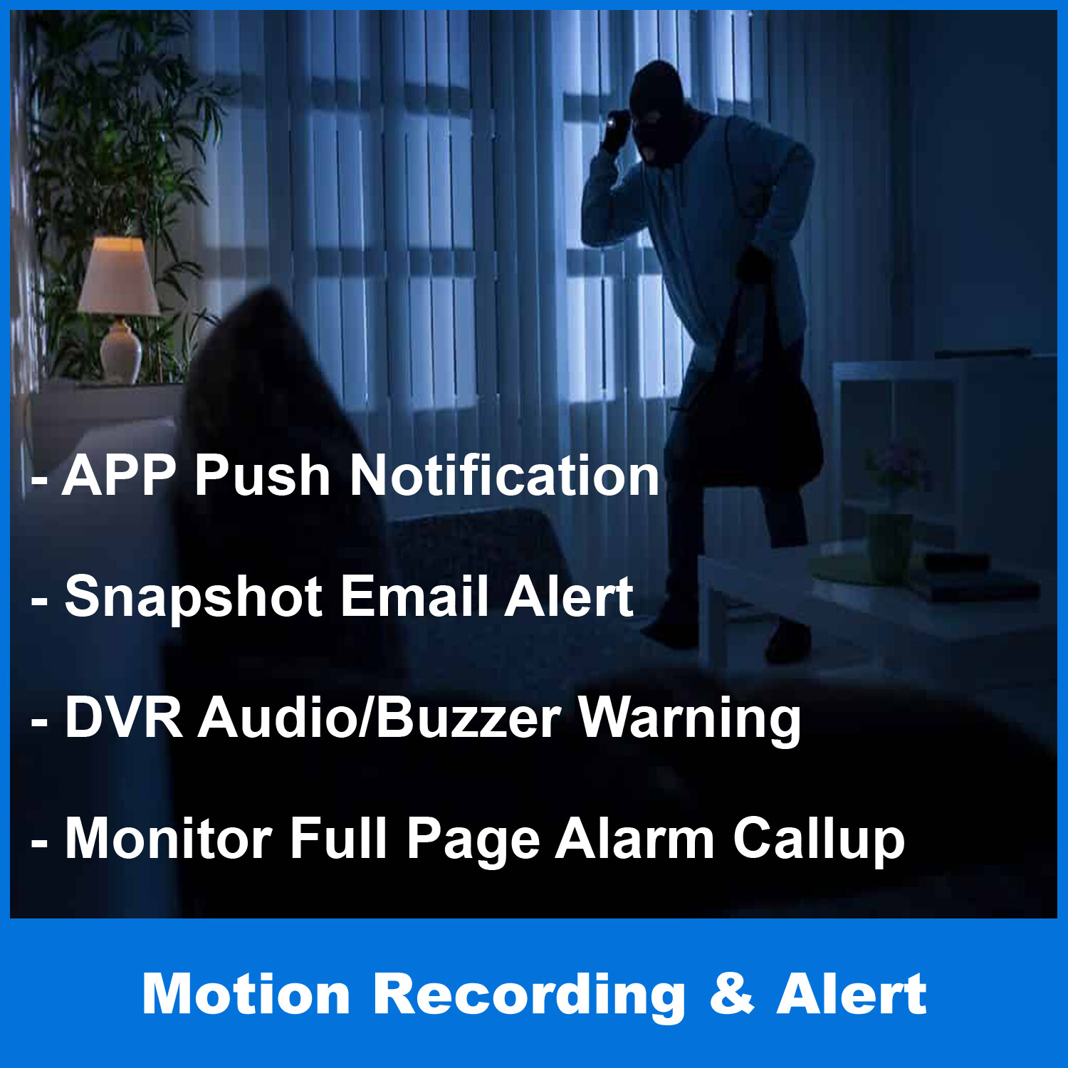 1PV NVR 1080P H.265 DVR 8 Channel 5in1 TVI/AHD/CVI/Analog/IP Monitor w/ 1TB HDD