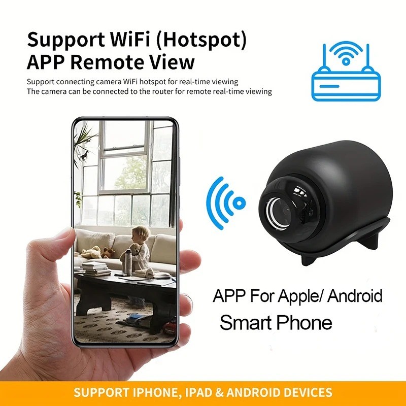 New X5 Mini Camera 1080P Clear Night Vision Lightweight Portable Premium Cams Mo