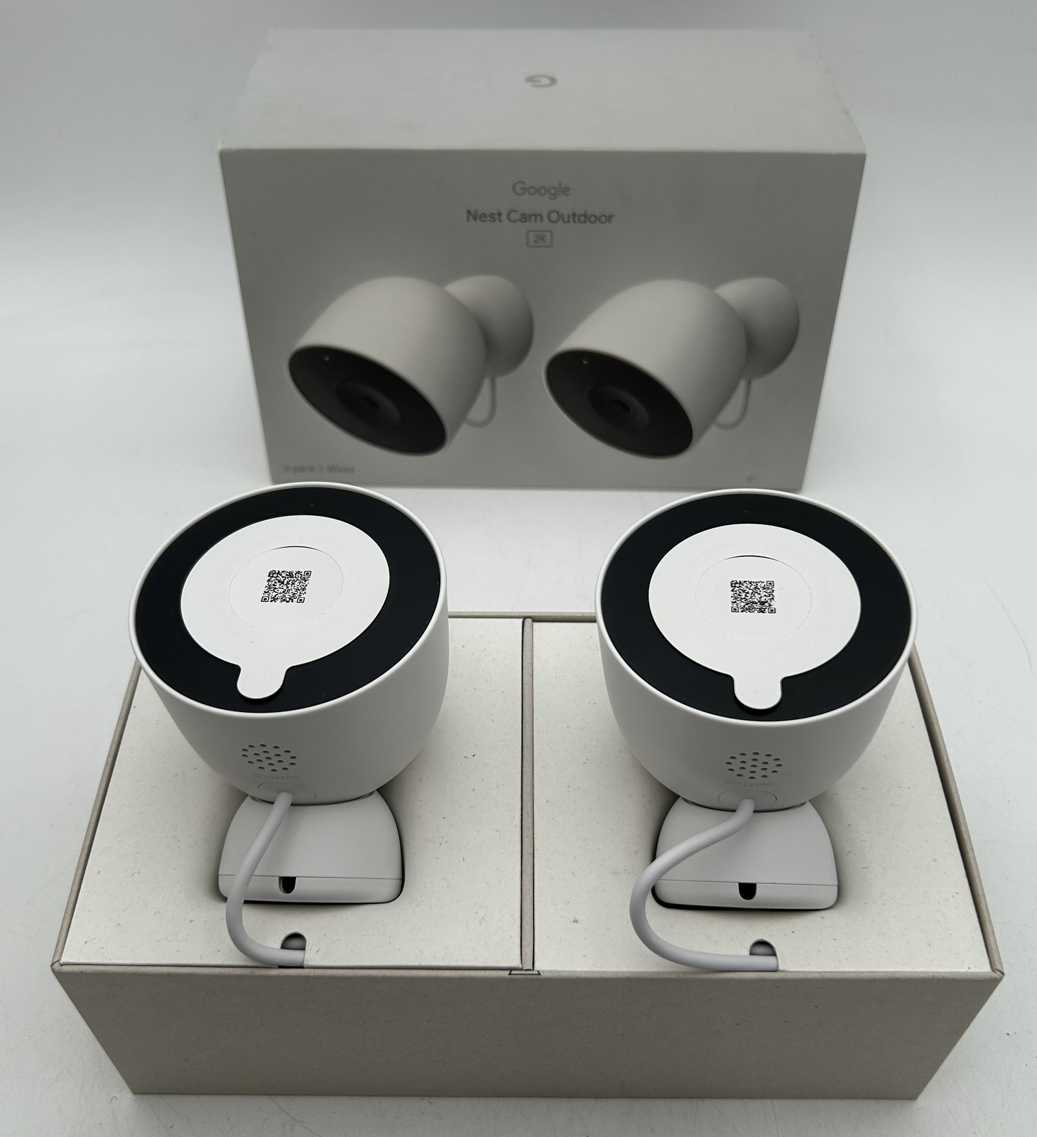 Google Nest Cam Outdoor Wired 2nd Gen Security Camera 2-Pack