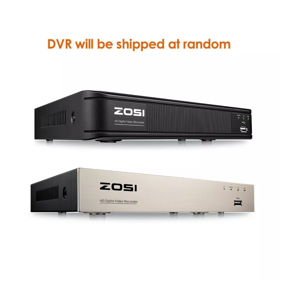ZOSI H.265+8CH 5MP Lite DVR Security Camera System 1080P Home IR Night CCTV IP66