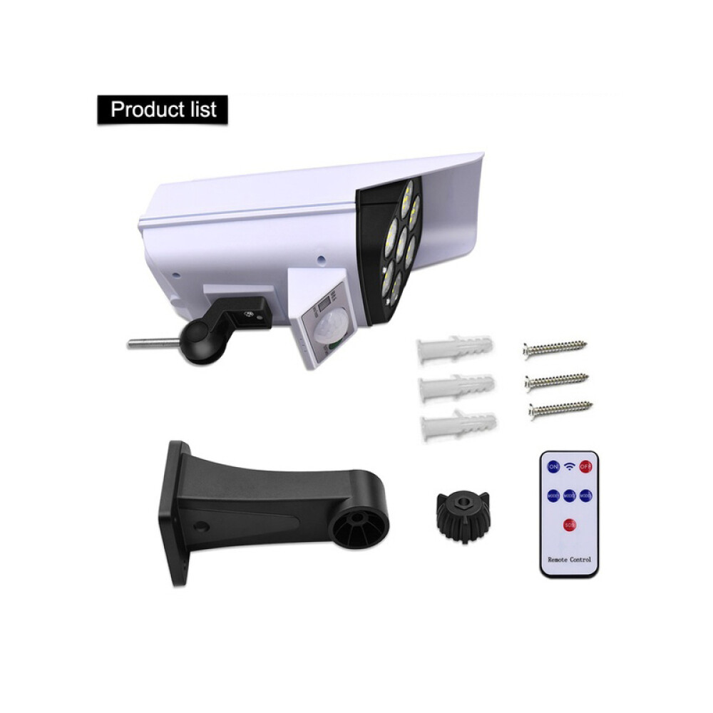 Solar Power Dummy Security Camera Fake Waterproof LED Light Surveillance Outdoor