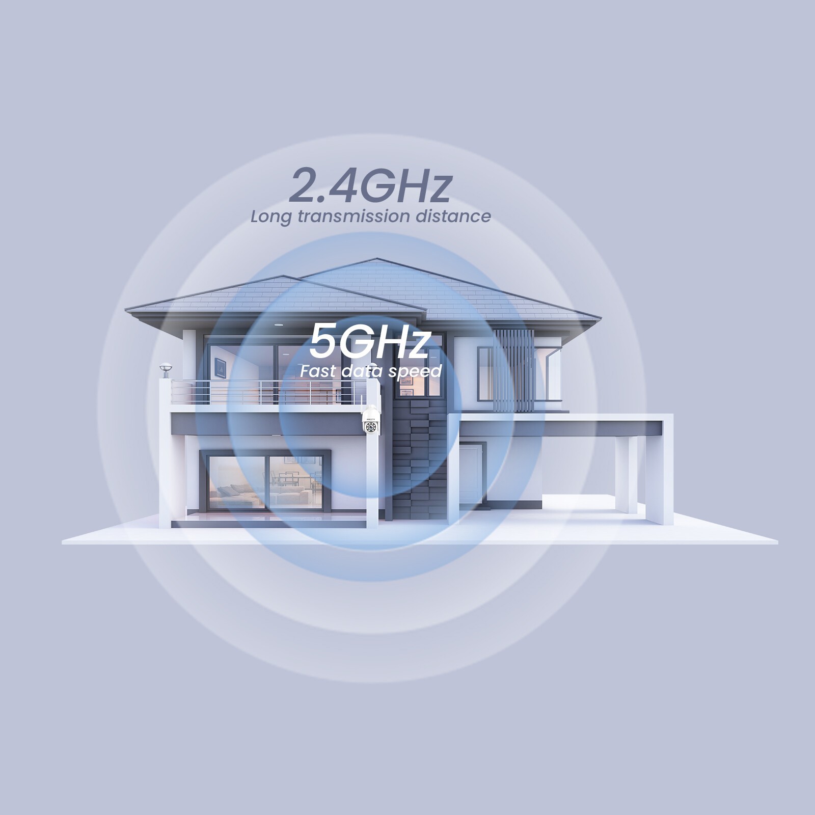 ARCCTV WiFi Security Camera 360 °PTZ 5Ghz 3MP 2Way Audio Home Outdoor 2PACK