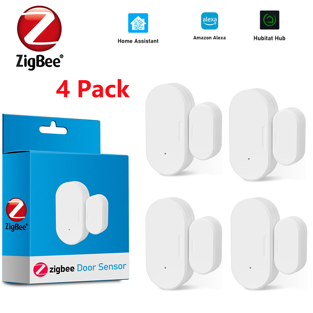 6 PCS Zigbee Window Door Sensors Smart Contact Sensors for App Home Automation