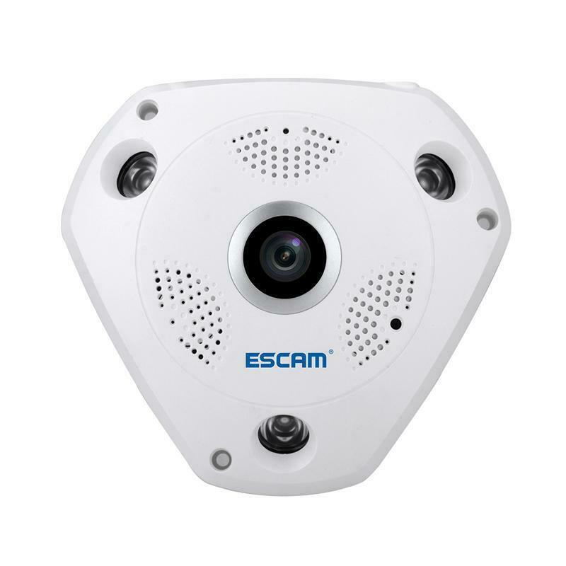 1.3MP 360° Fisheye QP180 WiFi IP Camera Not support NVR 960P Lens 1.44mm IR 10m