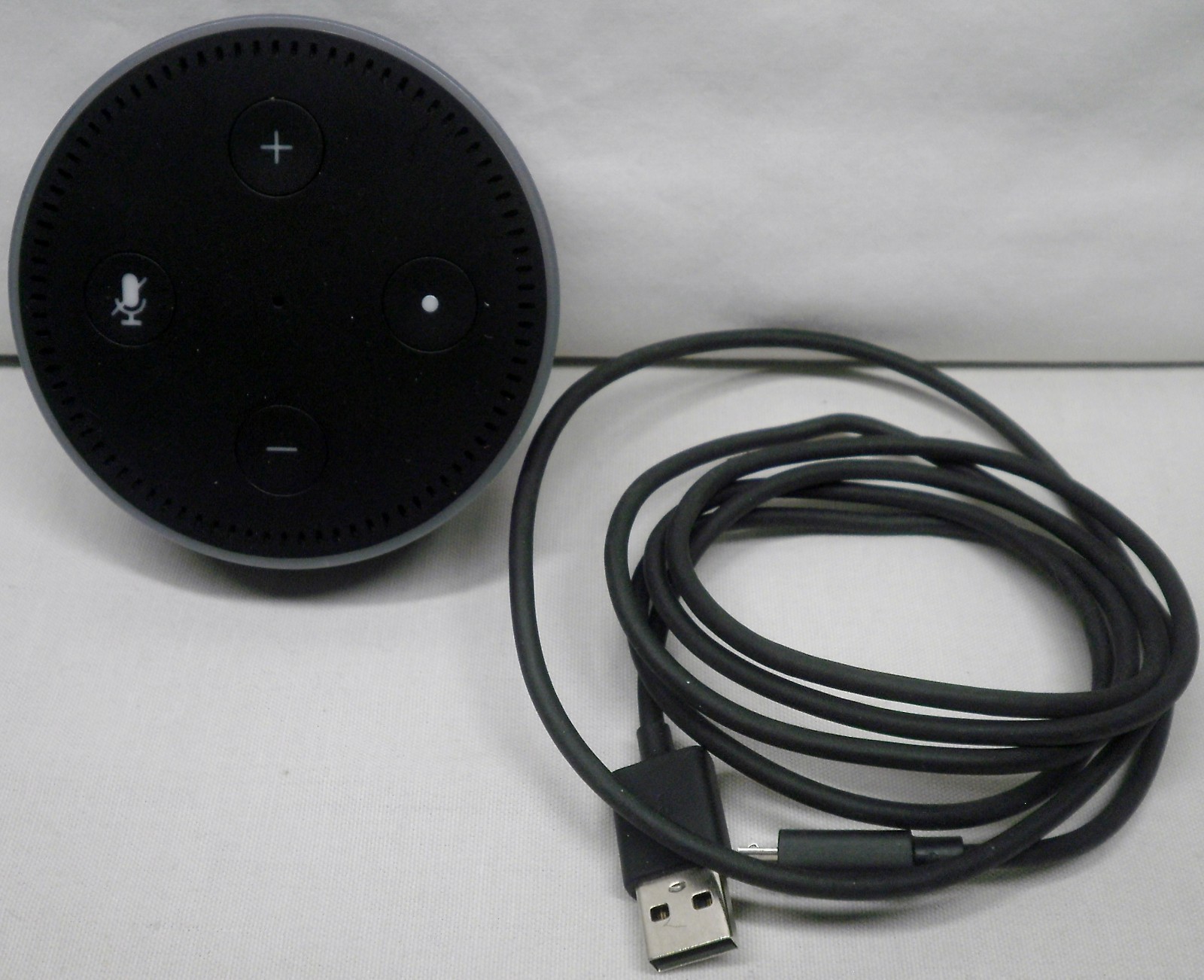 Amazon Dot 2nd Generation Smart Speaker Model RS03QR NO Power Adapter