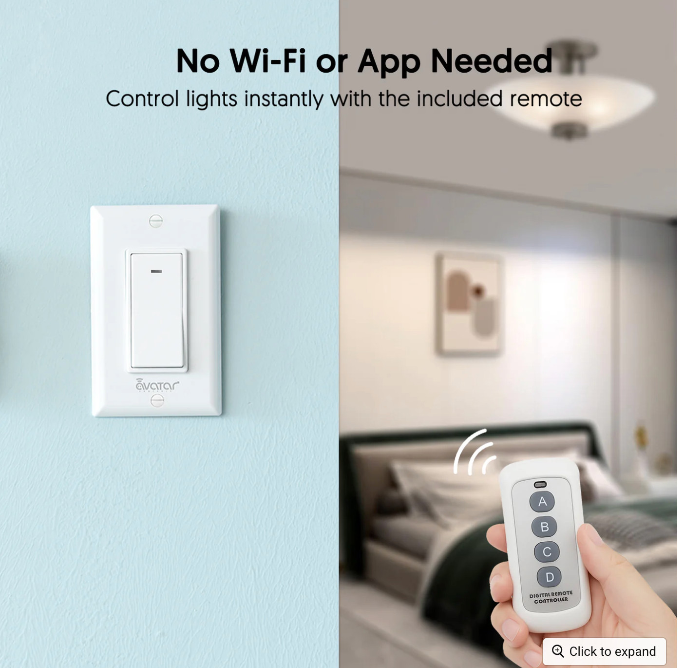 AvatarControls WiFi Basic smart circuit breaker switch DIY Switch Module For App
