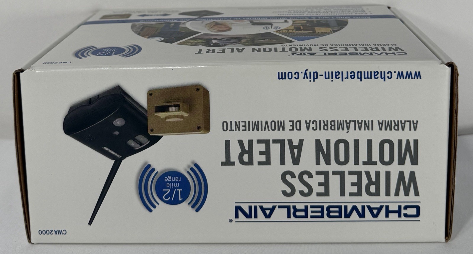 Chamberlain CWA2000 Wireless Driveway Motion Alert Alarm System – New Open Box
