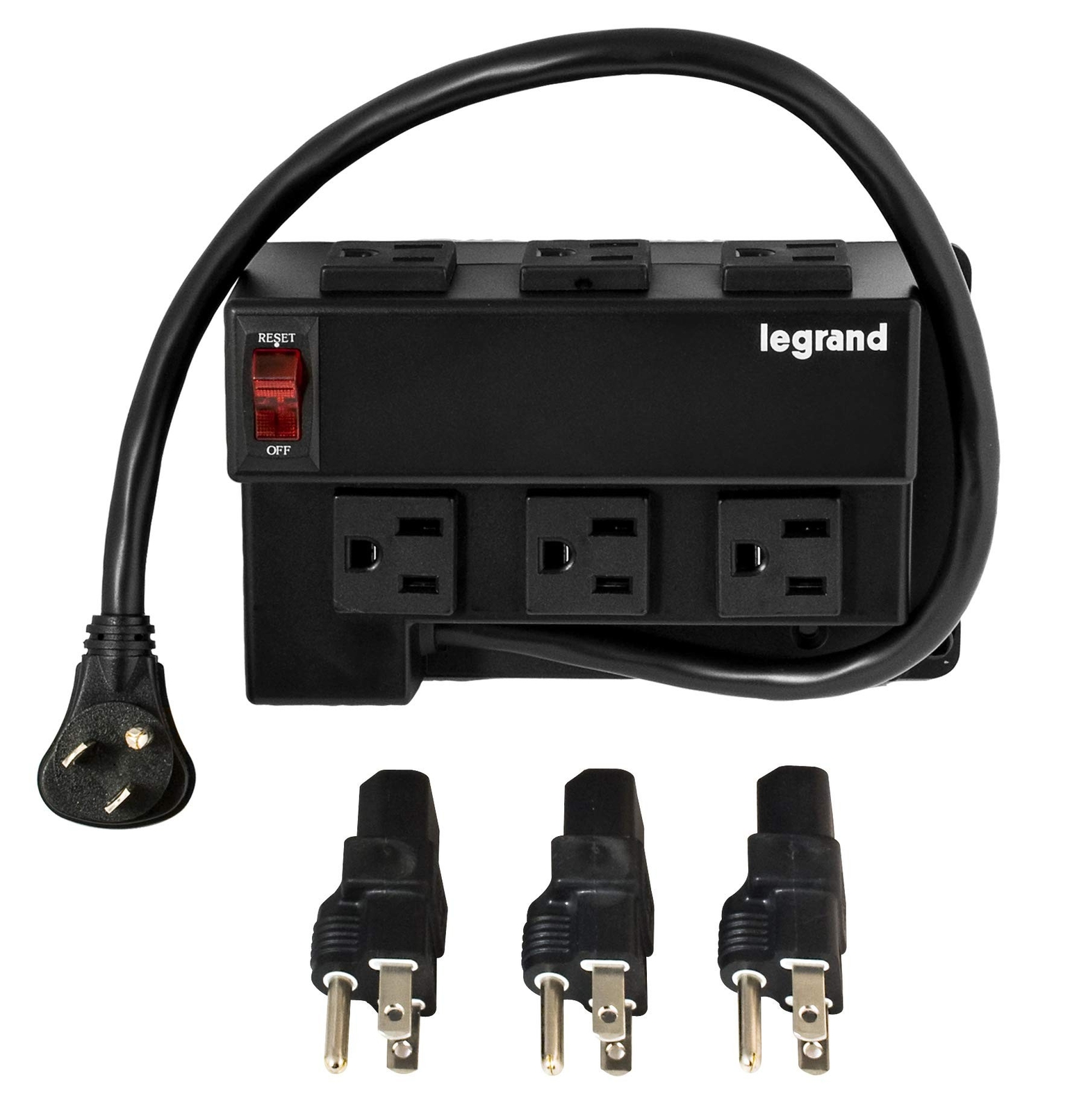Legrand – OnQ Media Enclosure Power Strip, Half Width for Power Strip Media C…