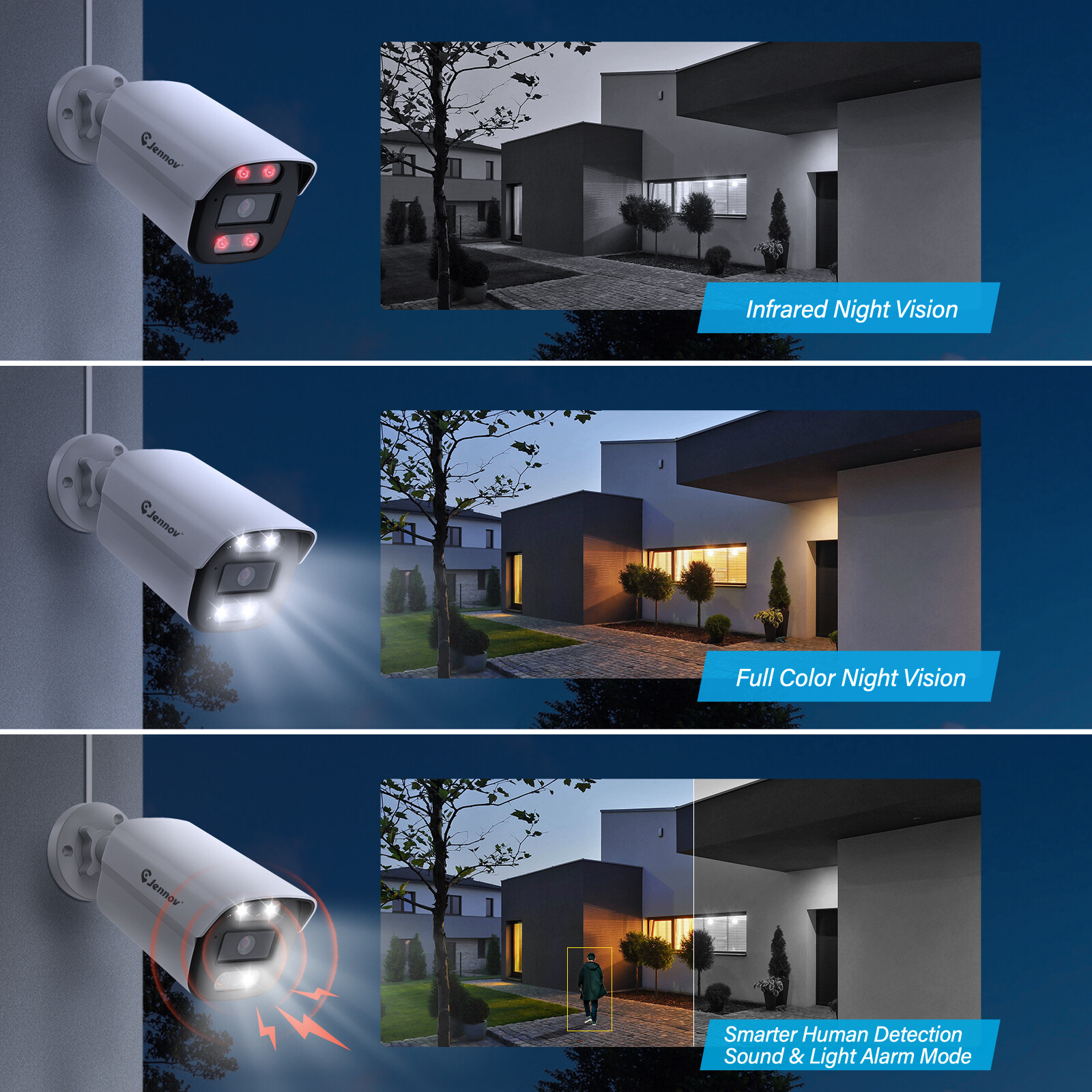 4K Security Camera PoE Outdoor Audio 8MP Night Vision Compatible Hikvision IP66