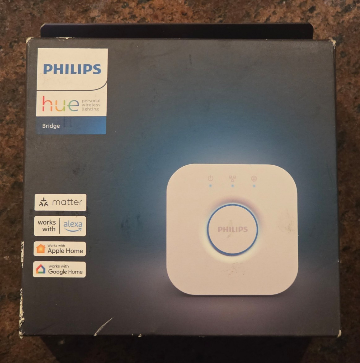 Philips Hue 458471 Gen 2 Smart Home Bridge Lighting Control System Hub