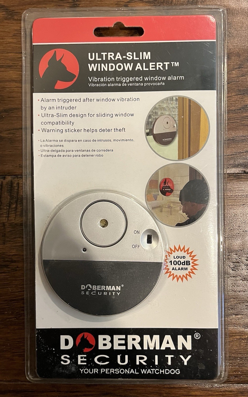 Doberman Security Ultra Slim Window Alarm Alert Mod SE-0106 Sealed