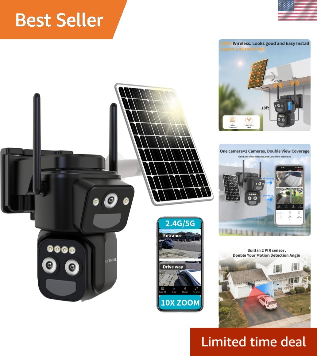 All-in-One Outdoor Security Camera with HD Video, Alerts & Easy Installation