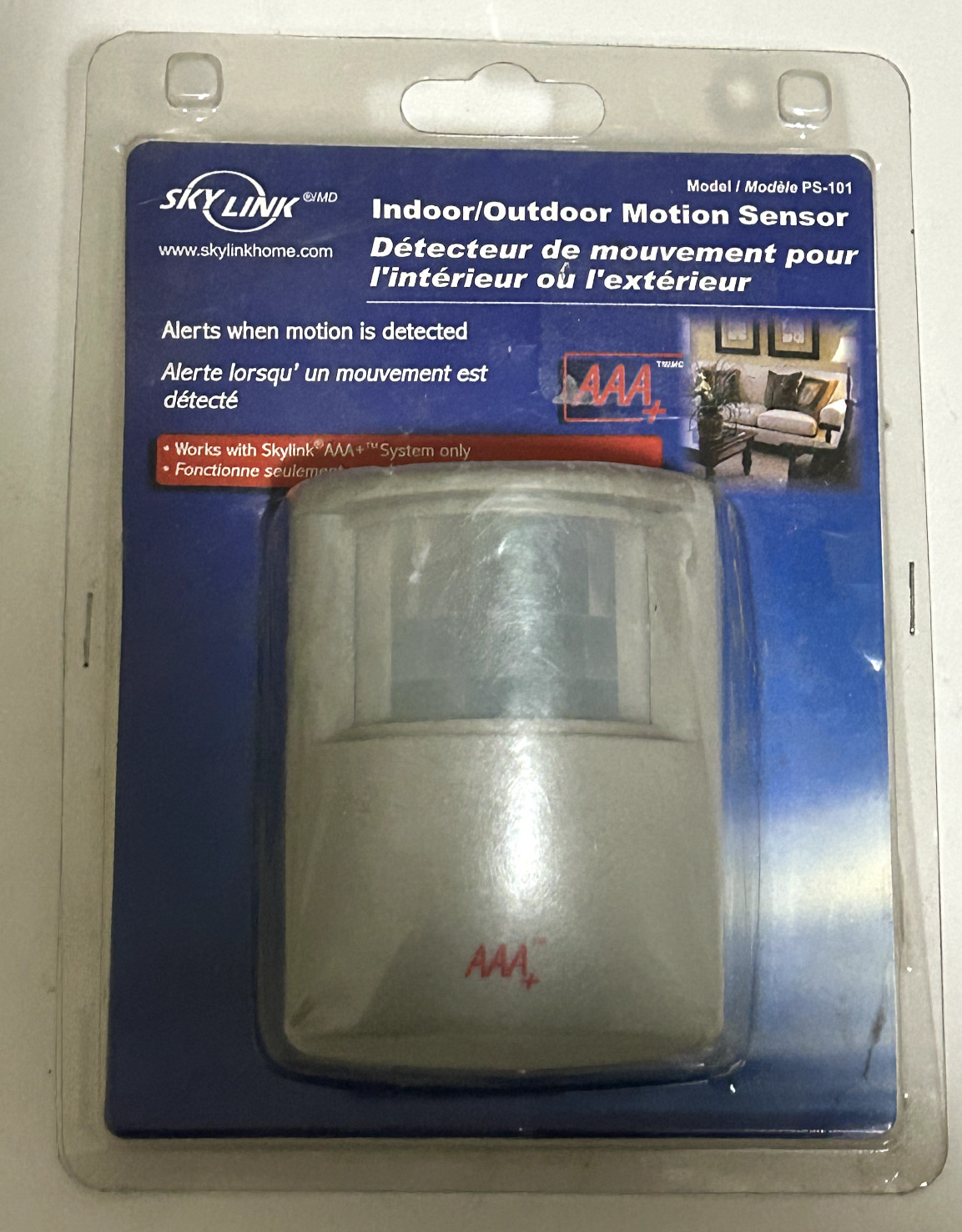 SKYLINK PS-101 Indoor/Outdoor Motion Sensor AAA+ System – New