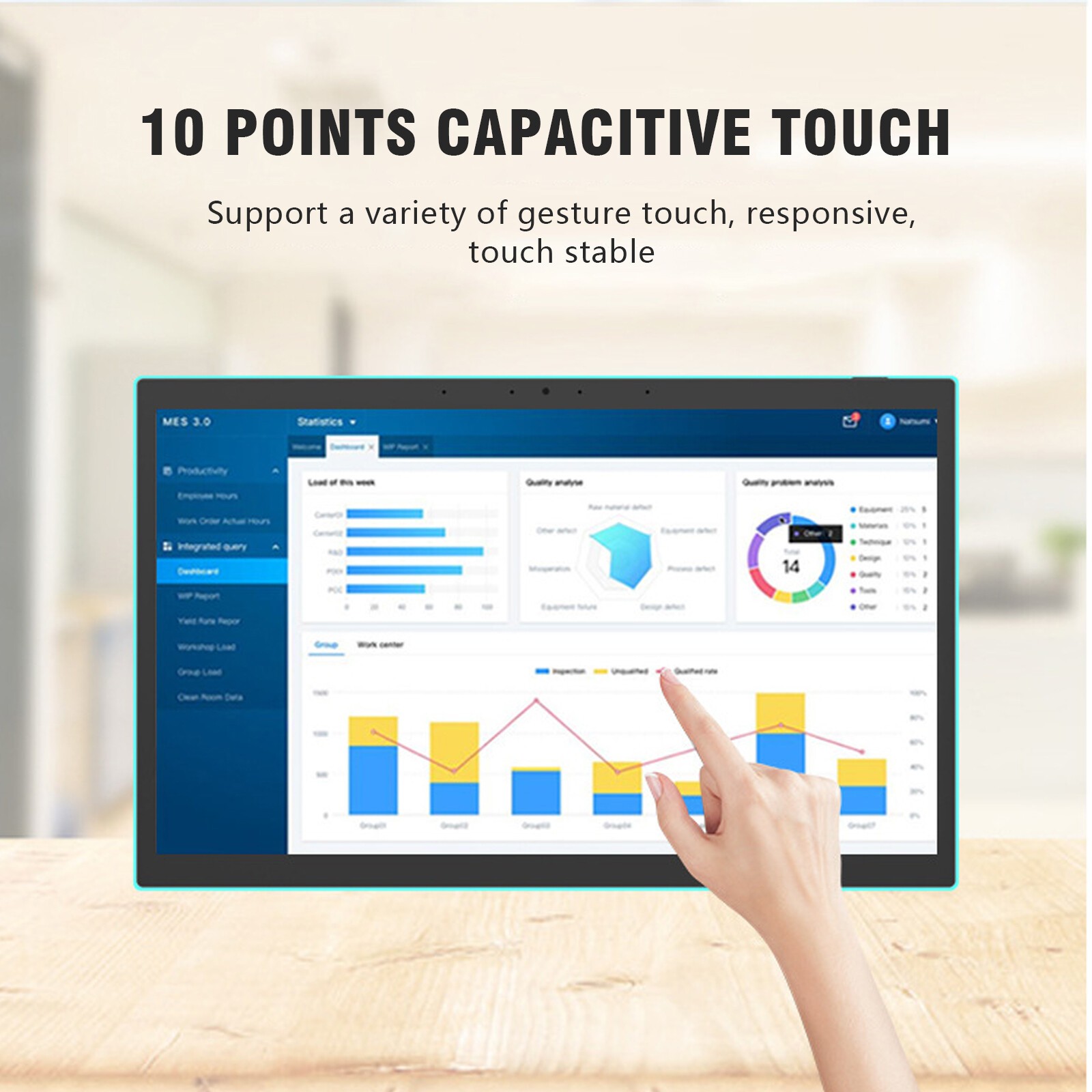 15.6 Inch Wall Mounting Android Display Automation Device Control Tablet Panekr