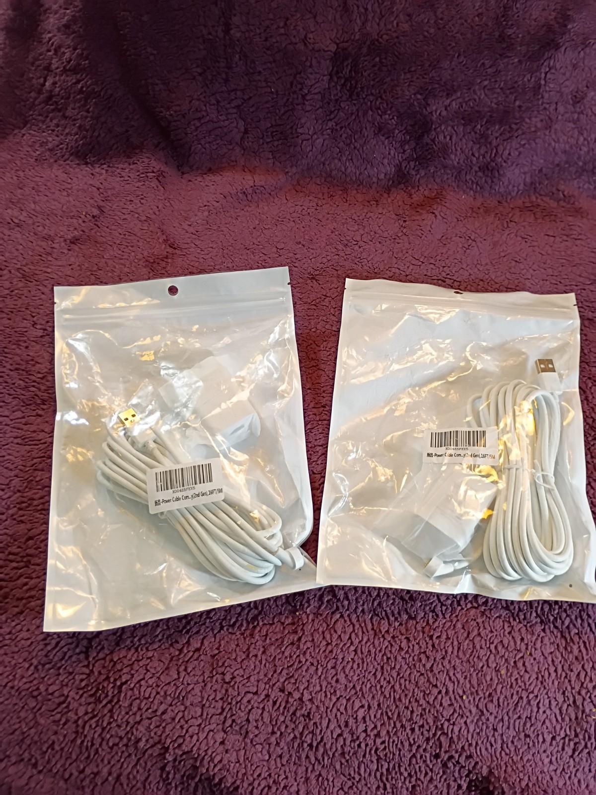 2, 16FT Power Cable and Adapter for Google Nest Camera, Out or Indoor 2nd Gen