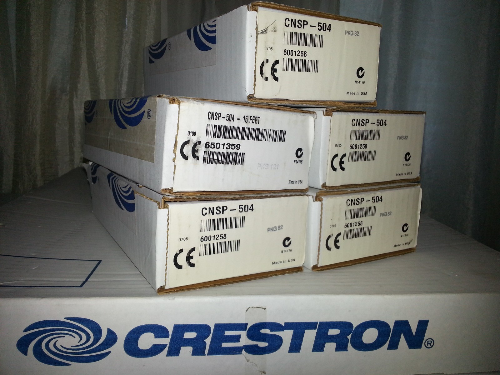 CRESTRON CNSP-504 VISCA Cable for CANON SONY 15ft 9 pin rs-232 D-Sub Female DIN