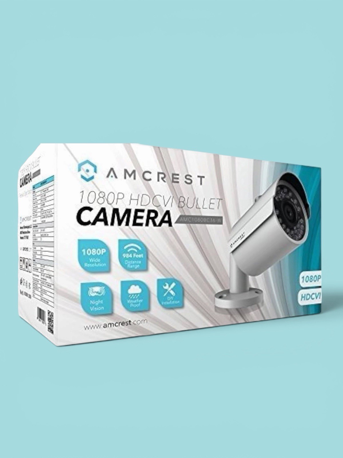 Lot Of 2 Amcrest Security Cameras 720p HDCVI Bullet White Brand New