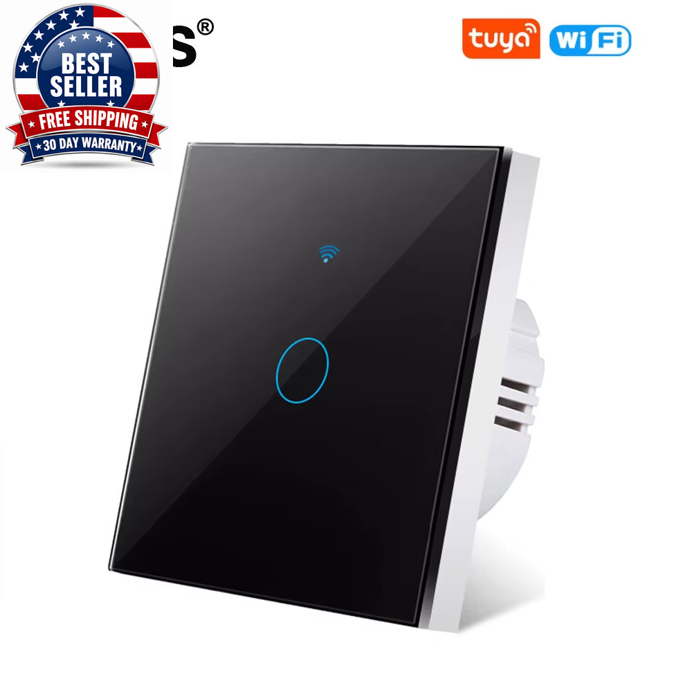 1/2/3Gang Tuya Wifi Touch Light Switch EU Smart Switches Wall Sensor Switches Sm