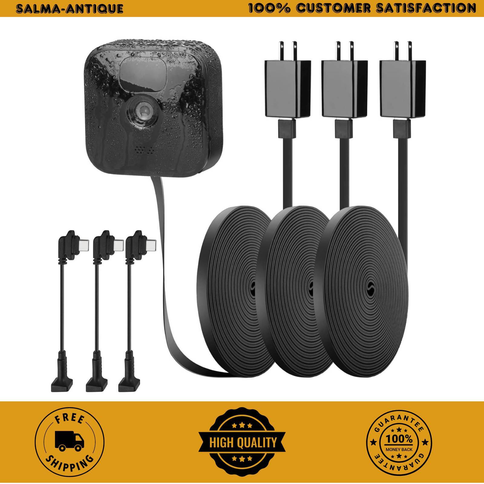 3 Pack 25ft Outdoor Power Cord for Blink Outdoor XT3 XT2 3rd/4th Gen
