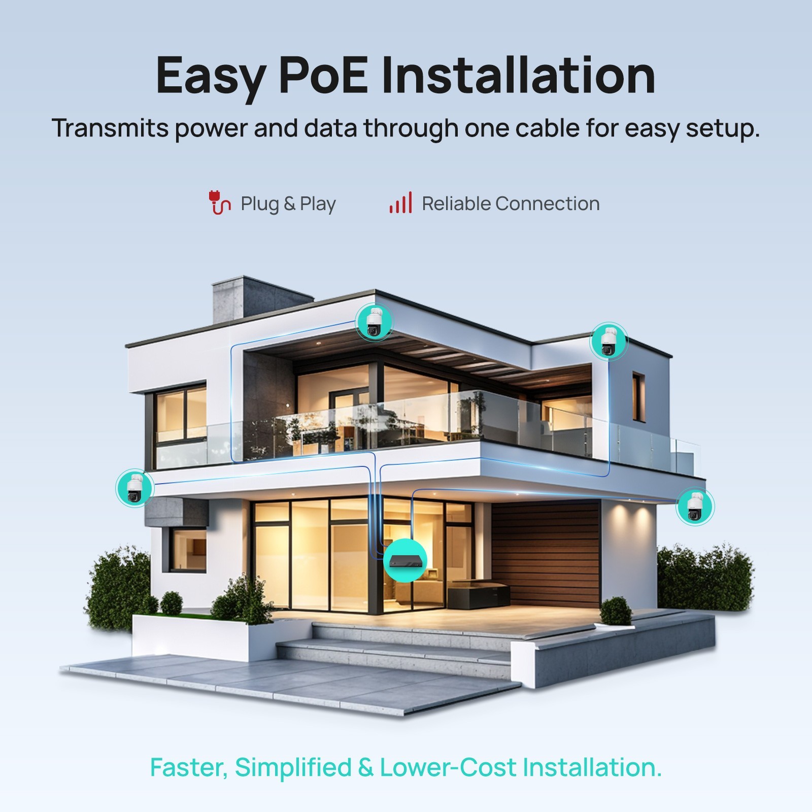 VIKYLIN 18X PTZ Camera Human Auto Tracking PoE Camera 8MP 2-Way Audio with Wiper