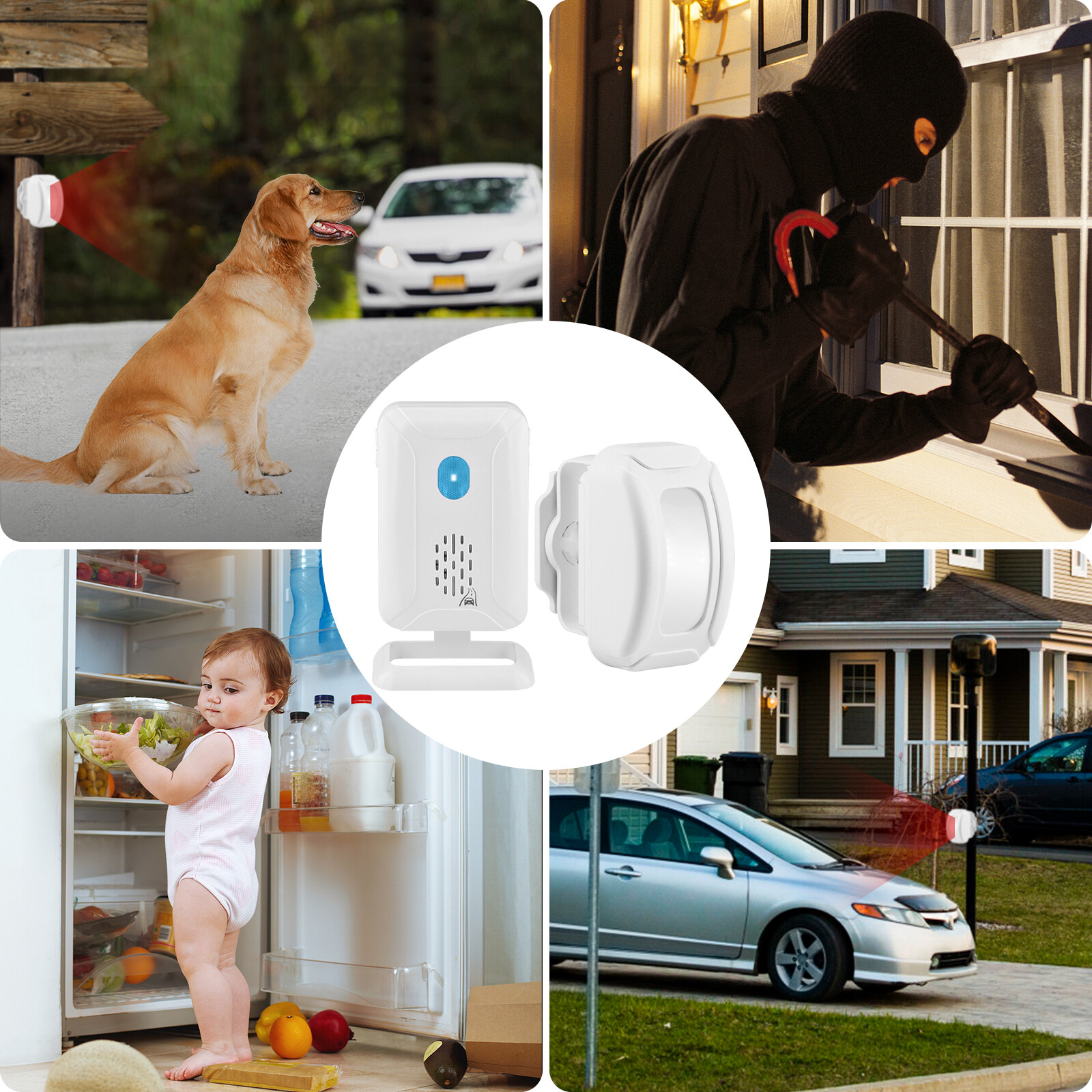Electrical Infrared Sensor Receiver Paired Set Home Shop Security Detector 1 Set