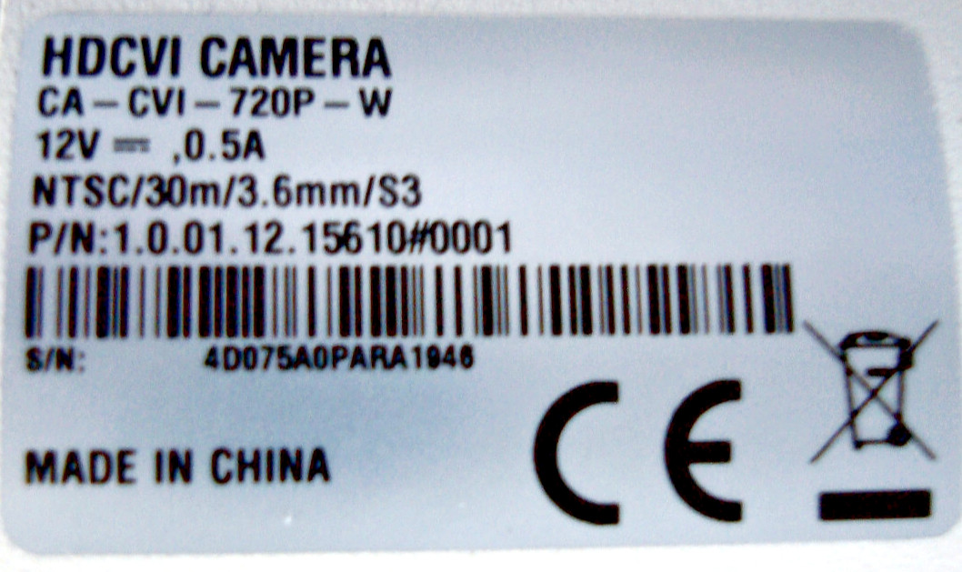 BV Tech CA-CVI-720p-W Indoor / Outdoor Security Camera