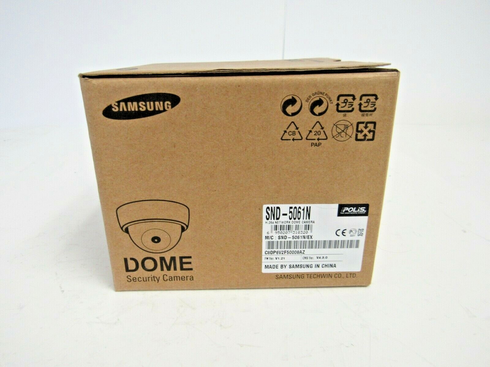 Samsung SND-5061N H 264 Network Dome Camera 53-5